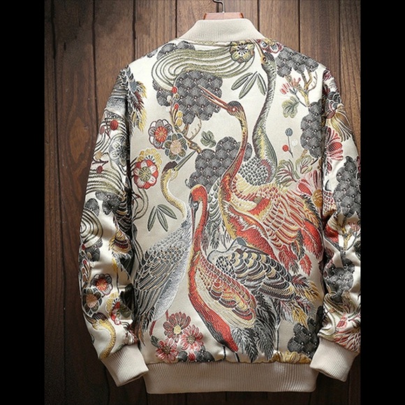 New Japanese Embroidery Men Jacket - Picture 4 of 5